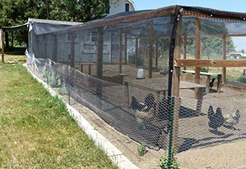 Agfabric 12 X 20ft 50% Sunblock Shade Cloth with Grommets for Garden Patio, Black