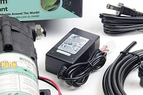 MistKing β Starter Misting System, 4th Gen | Used by Zoos, Botanical Gardens, Institutions & Hobbyists | Expandable to 10 Nozzles | Extremely Fine Mist | 50 Micron Droplets | MKSMS4-125-50