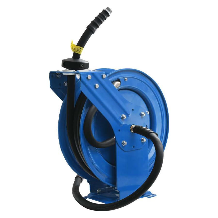 OilShield Oil Transfer Fuel Hose Reel 2 x 3/4 Male NPT