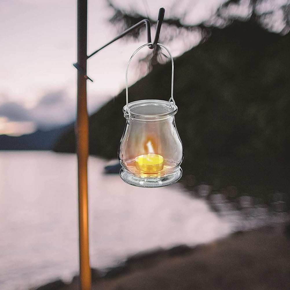 12PCS Hanging Glass Candle Holder: Glass Air Plant Succulent Vase Hanger Plant Terrariums Orbs Air s for Party Wedding Centerpiece