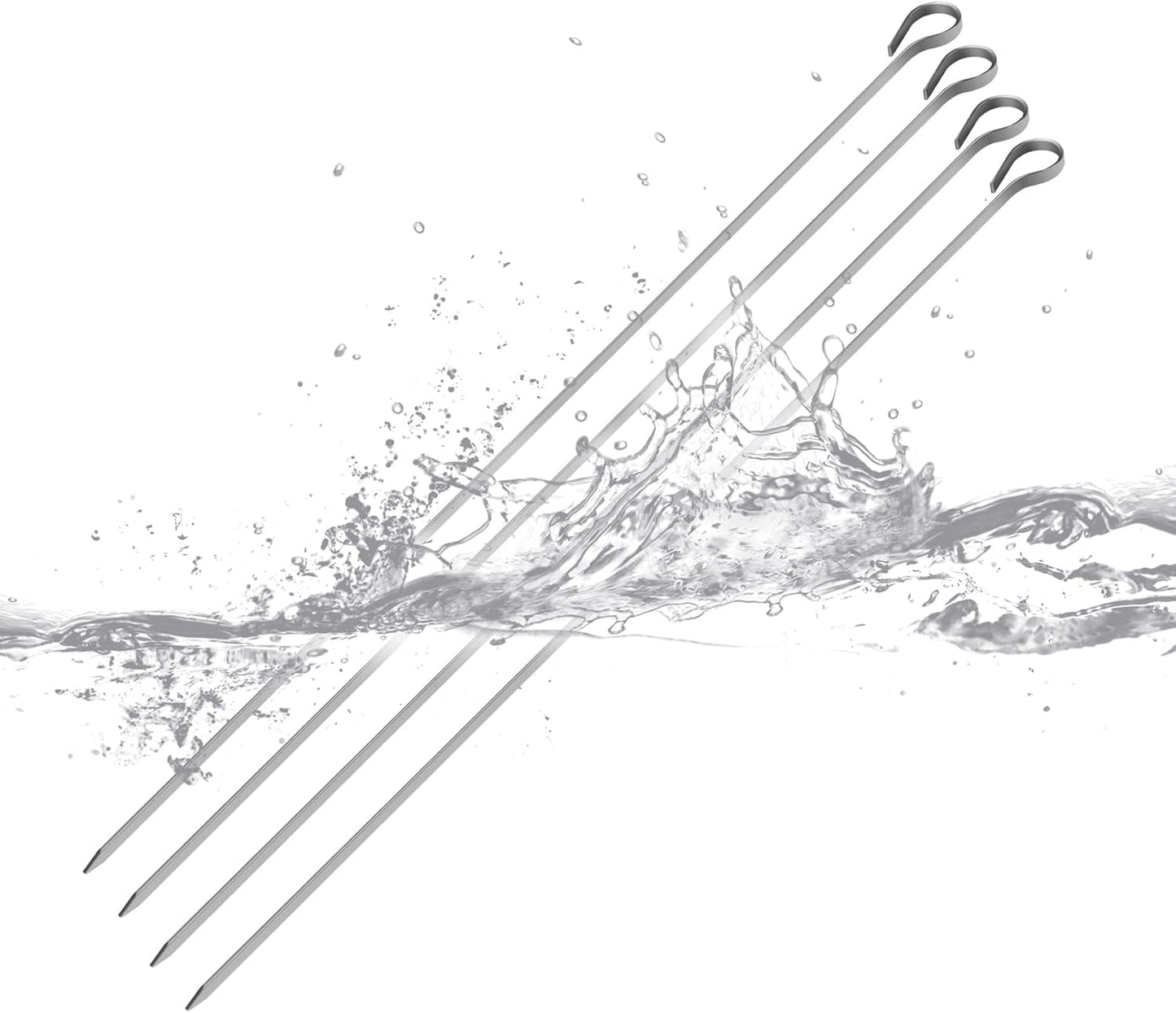 onlyfire Shish Kabob Set with Stainless Steel Ring, Automatic Skewers Turner for Weber 22" Kettle and Other Similar Kettle Grills