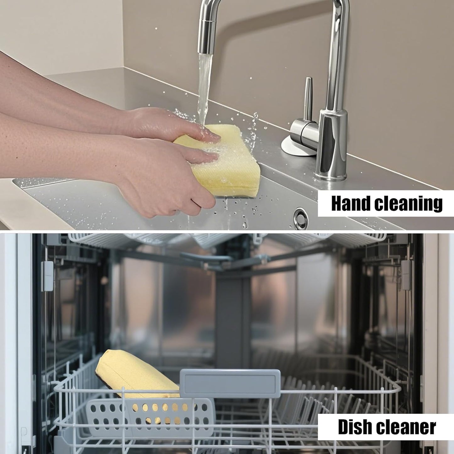 Grill Brush Bristle Free with Long Handle,Non Metal Grill Scraper for Outdoor BBQ,Stainless Steel Safe Steam Cleaner, Includes 2 Replaceable Heads for Grilling Effortless Blue