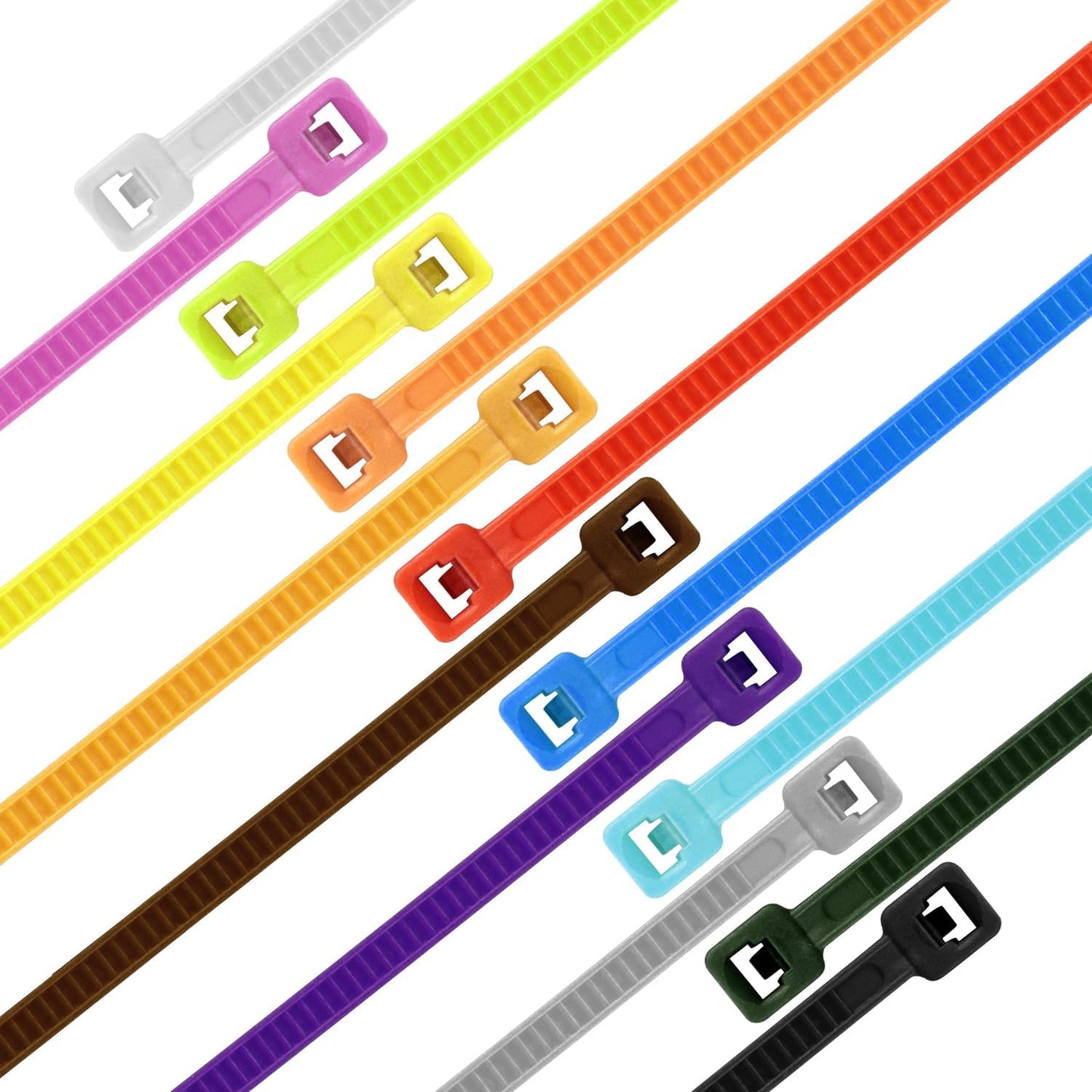 12 Inch Zip Ties Gold 1000 PCS, 50 Lbs- Heavy Duty Tensile Strength, Nylon PA66 UV Resistant Cable Ties for Indoor and Outdoor Use - Ideal for object bundling and fastening