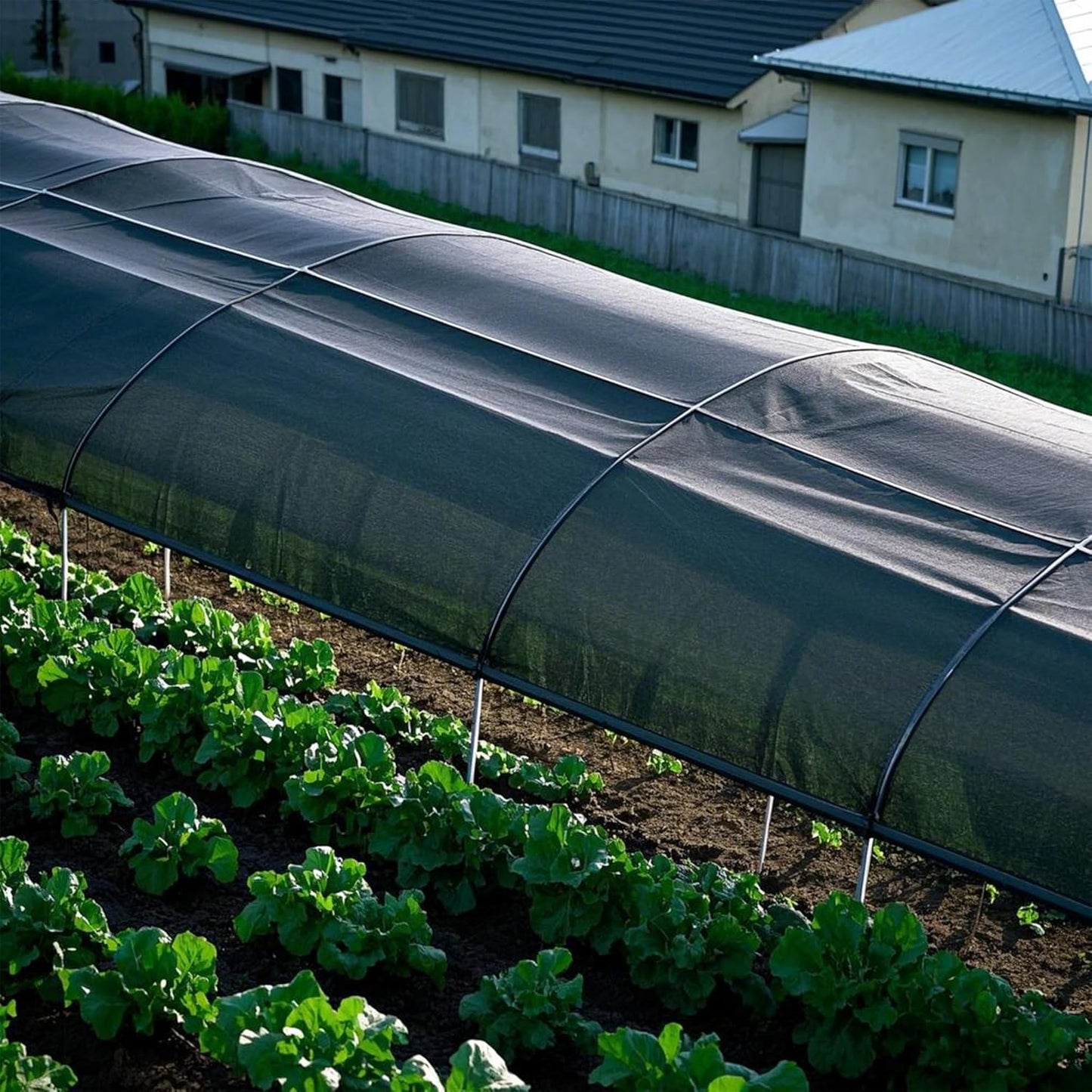 winemana Black Shade Cloth 90%, 8x10 FT Mesh Tarp - Garden Shade for Greenhouse, Patio, Vegetables, Plants Cover and Chicken Coops, Sun Shade Net for Outdoor Protection with Reinforced Grommets