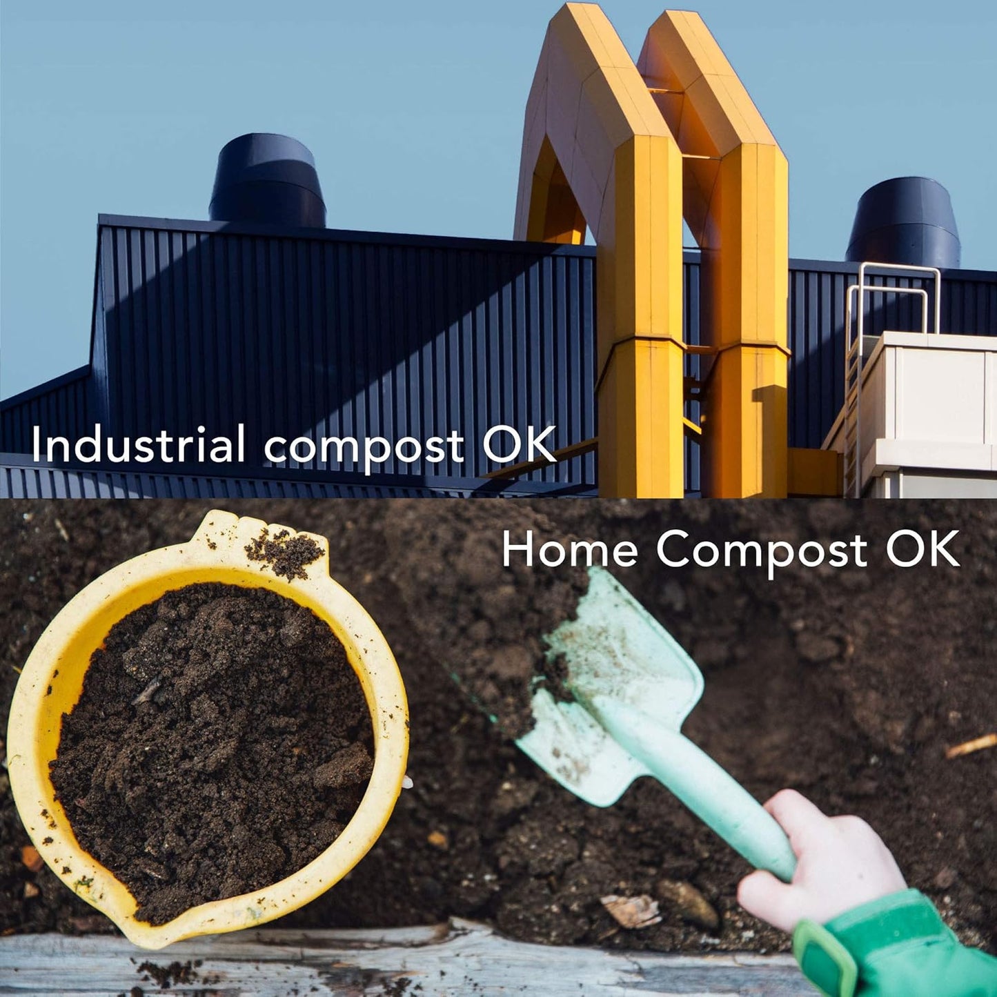 Compost Bags, Trash Bags 3 Gallon, Extra Thick, US BPI ASTM D6400 Certified Compostable Food Scrap Kitchen Waste Bags, 100 Count