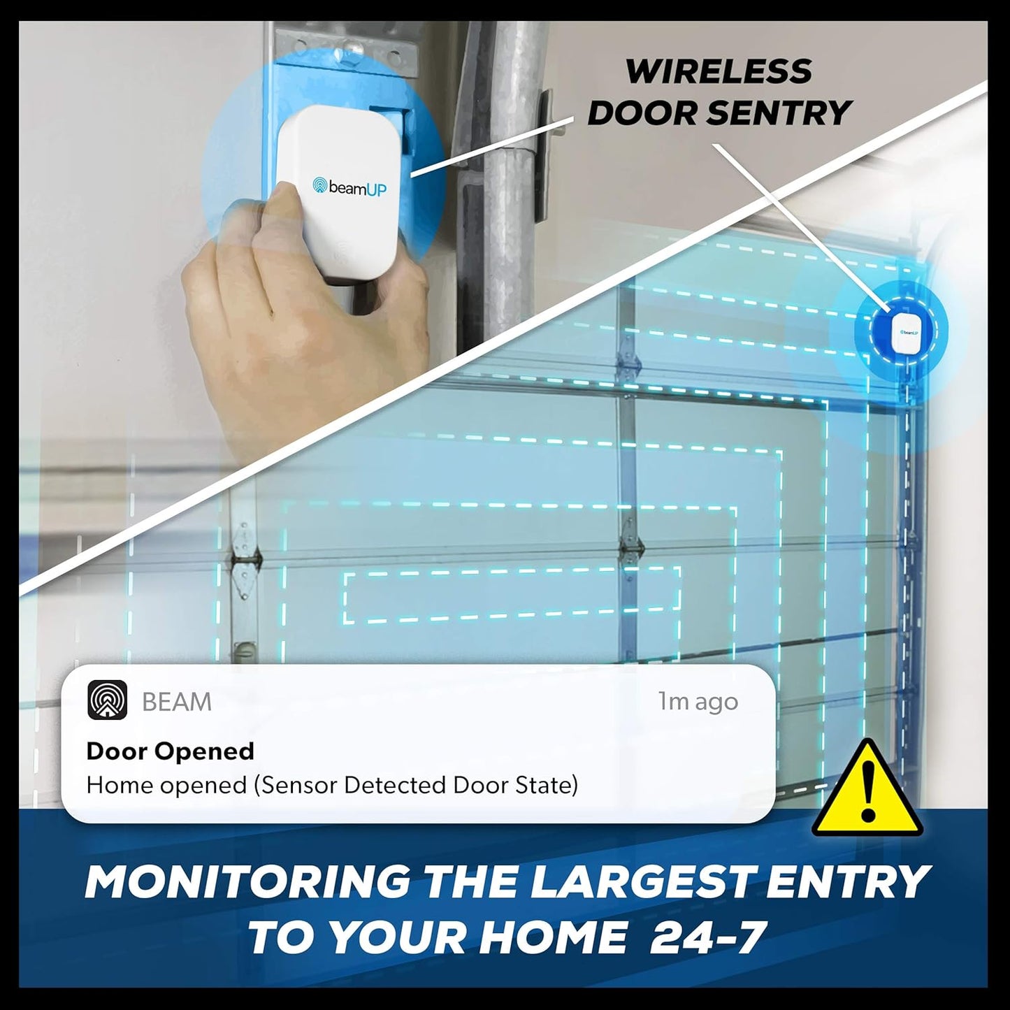 Centurion BU800 Two Car Smart Garage Door Opener, Ultra-Reliable 1-1/4 Horsepower Equivalent DC Motor, Integrated Edge-to-Edge 3000-Lumen LED, with Beam Home App for Smart Garage Control, White