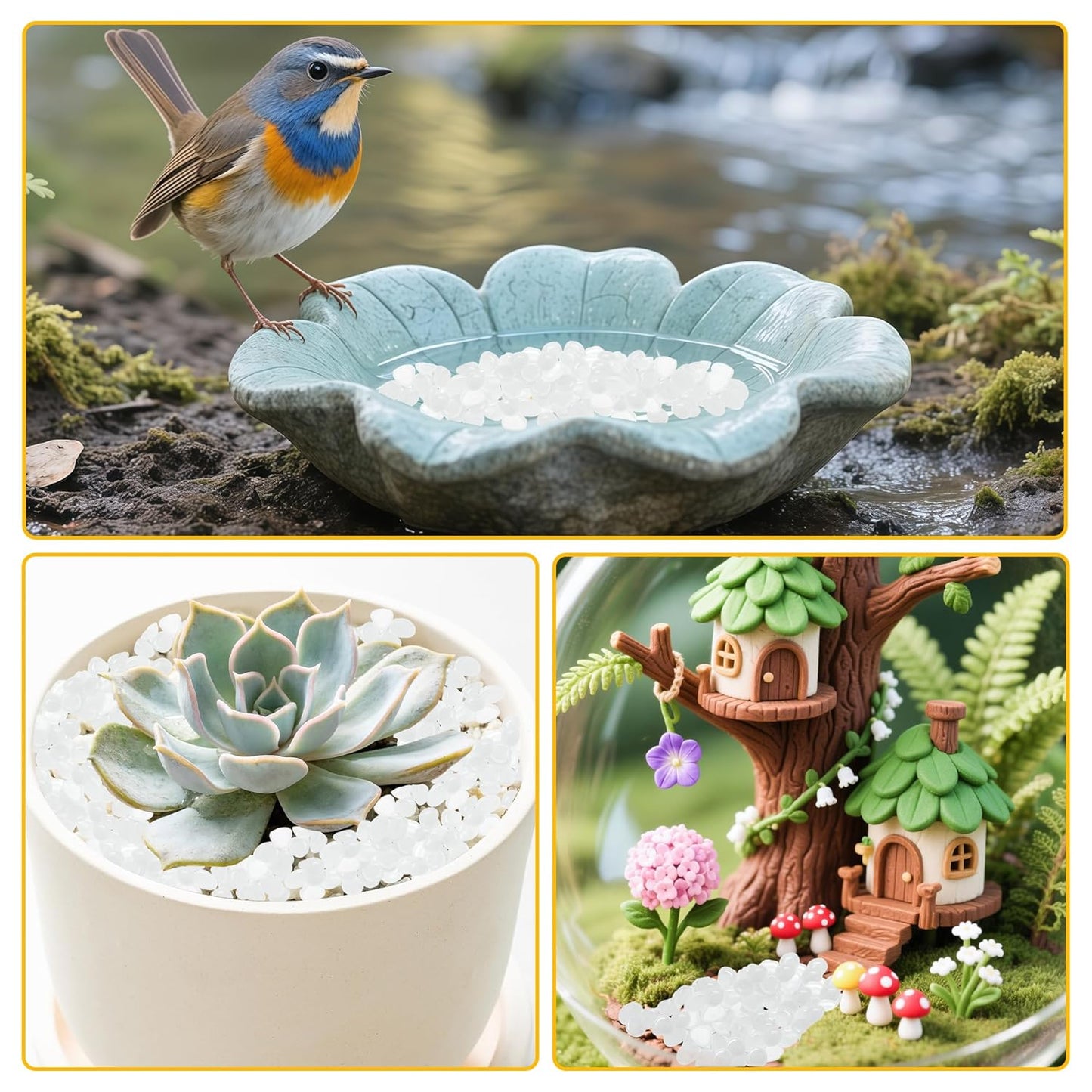 Glow in The Dark Rocks Outdoor Garden Pebbles Stones, 2.2Lbs White Fish Tank Glow Rocks Resin Glowing Pebbles for Garden/Aquarium/Planter/Walkway/Driveway