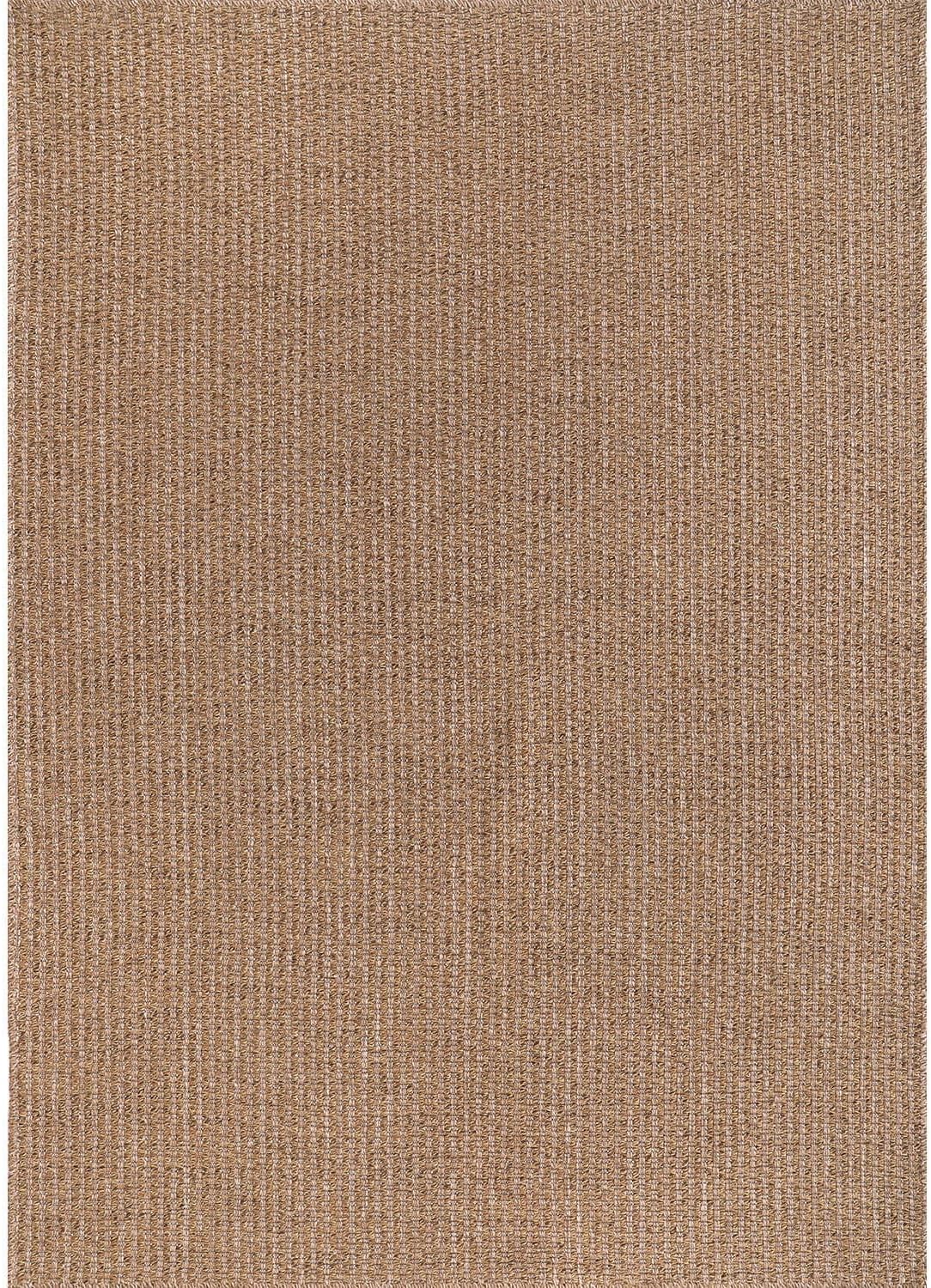 Easy Jute Rug 6x9 Indoor Outdoor Natural Rugs Solid Fiber Rug Woven Area Rug Boho Easy Clean Inside Carpet for Living Room Bedroom Dining Room Hallway or Outdoor Patio Porch (6 X 9 Natural)