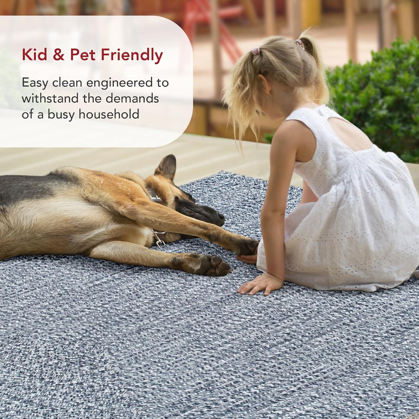 nuLOOM 2' x 18' Solid Hand Braided Indoor/Outdoor Area Rug, Pet-Friendly, High Traffic, Weather Resistant, for Patio, Balcony, Bedroom, Living, Dining Room, Wynn Navy