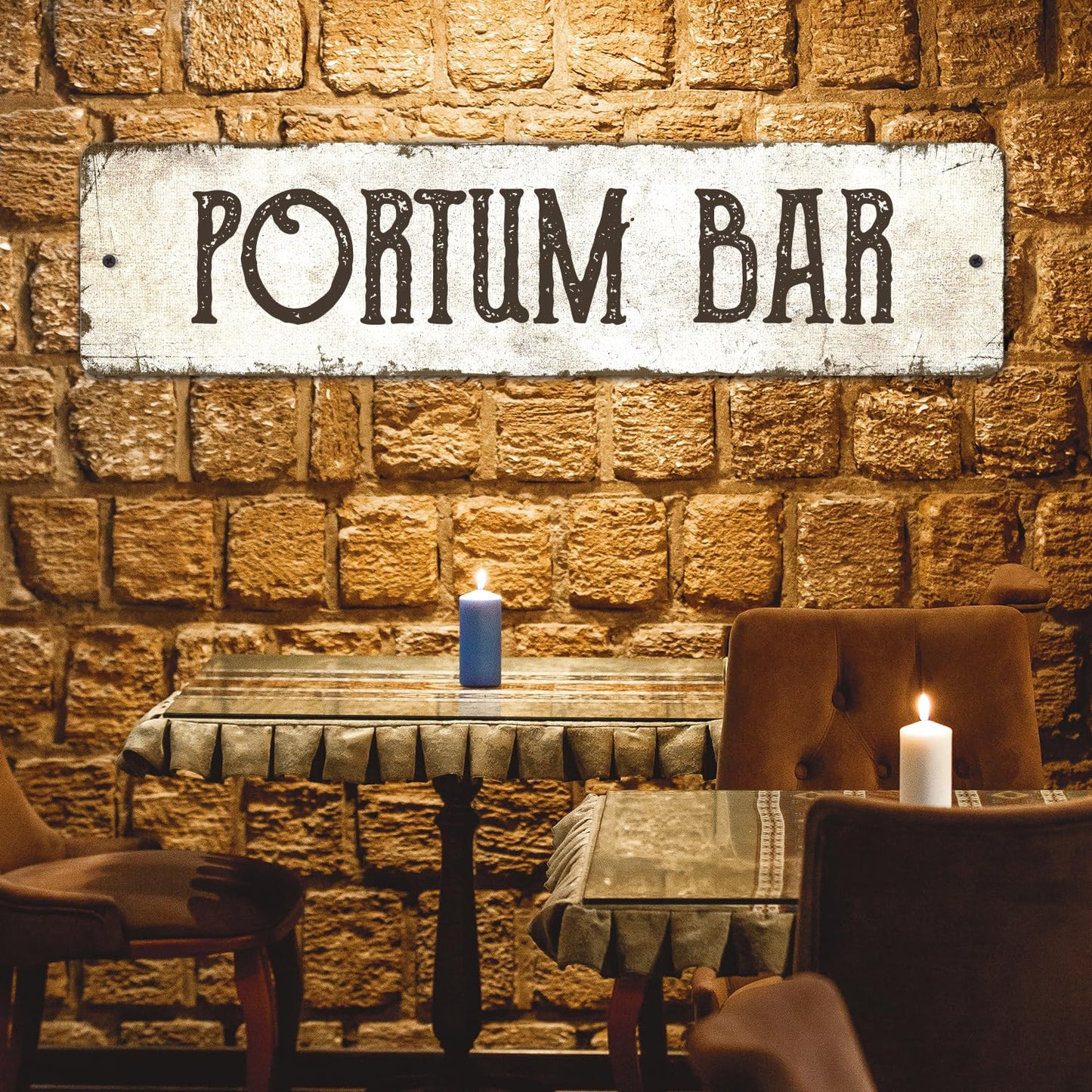 Rustic Custom Sign, Personalized Metal Signs, Gift for Him Men Dad, Man Cave, Indoor and Outdoor Use, 6x24 Inches, ACM, Fade Resistant, Made in The USA