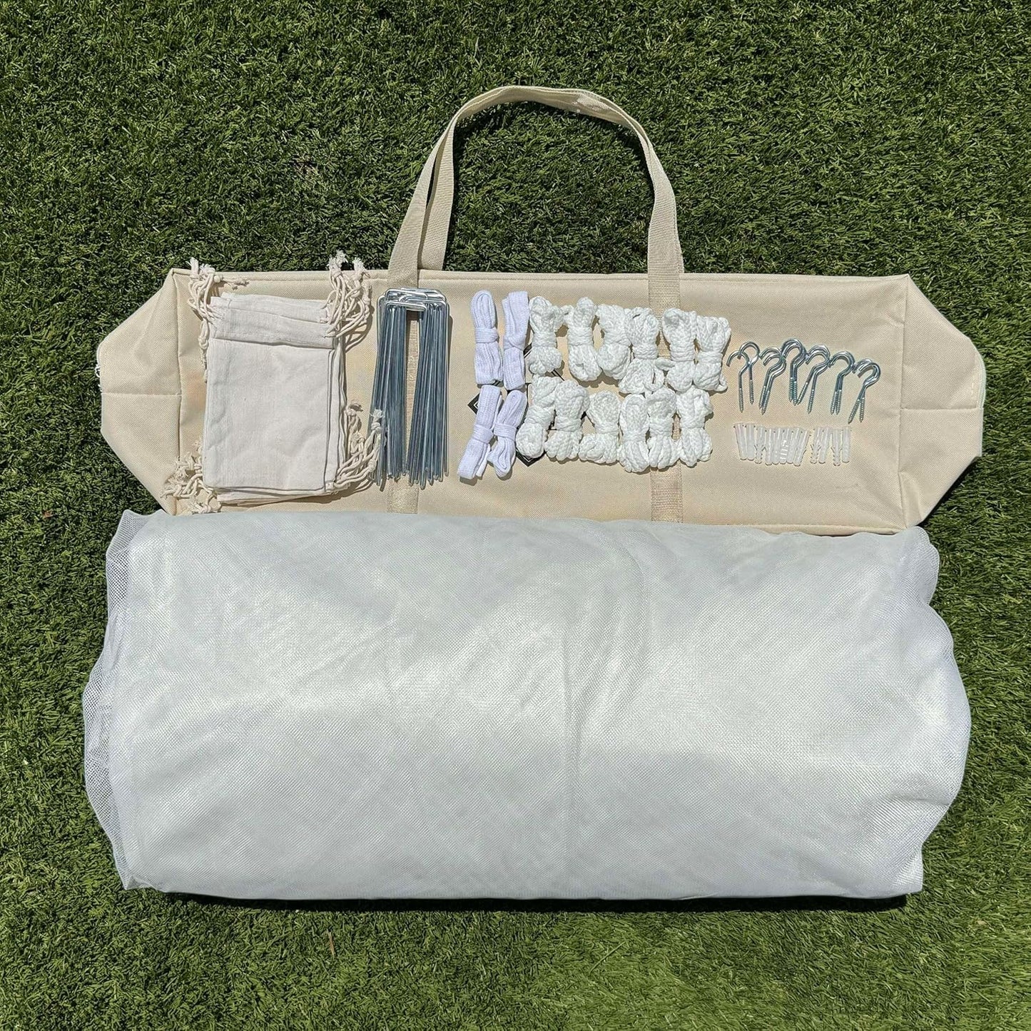 Mosquito Net for Patio 8.2 x 8.2 FT | Very Large Sizes & Fabric Designed for Outdoors | Insect House Screen Netting for Gazebo, Porch & Garden Terrace | White Outside Canopy Bug Protection