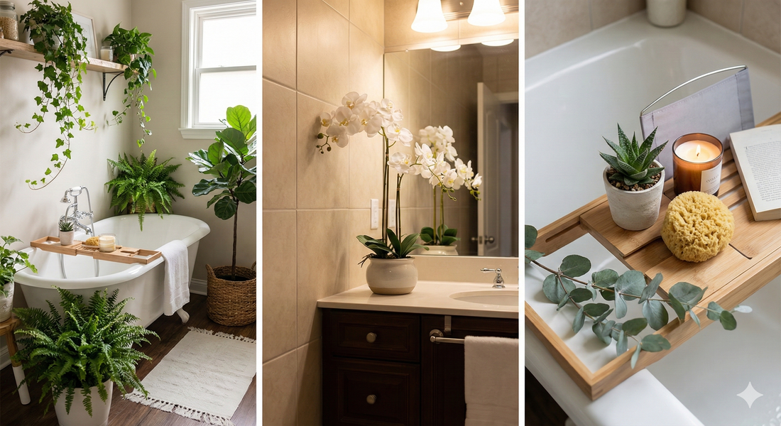 Spa Vibes at Home: Best Bathroom Plants & Faux Options for Windowless Rooms