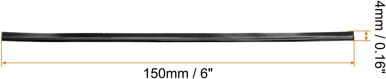 HARFINGTON 800pcs Bag Twist Ties 6" Reusable Plastic Metallic Twist Ties Wire Cable Ties for Party Bread Candy Cake, Black