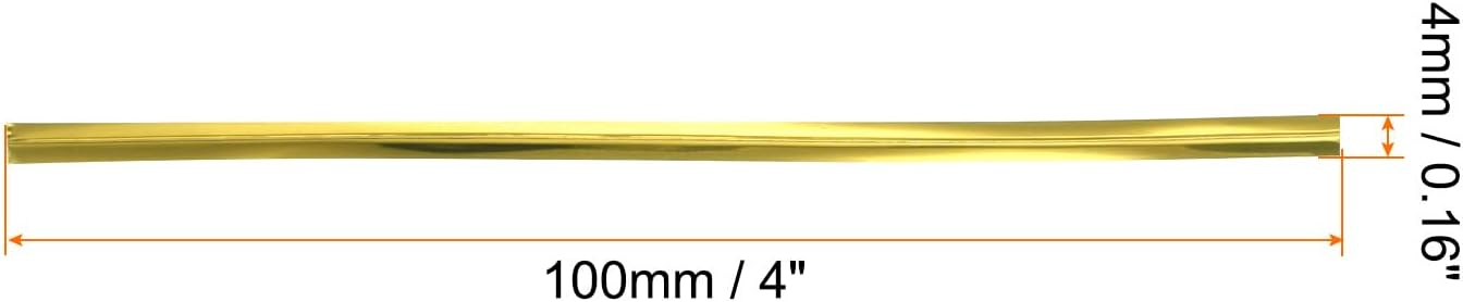 HARFINGTON 800pcs Bag Twist Ties 4" Reusable Plastic Metallic Twist Ties Wire Cable Ties for Party Bread Candy Cake, Gold Tone