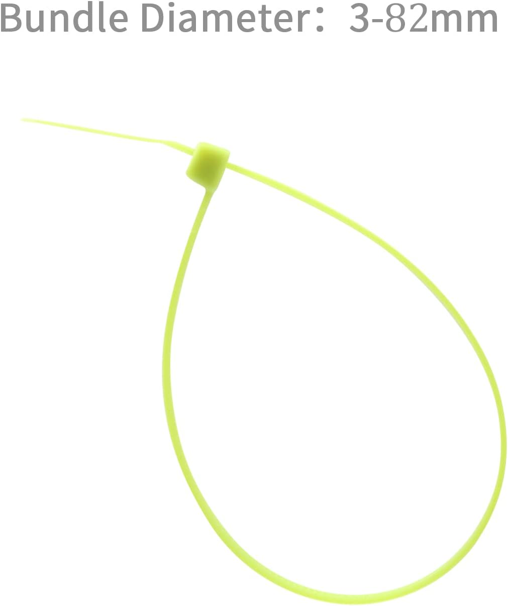 XINGO 100PCS Cable Zip Ties Heavy Duty, Premium Nylon Plastic Wire Ties with 50 Pounds Tensile Strength, Self-Locking Black Nylon Zip Ties for Indoor and Outdoor (12 inch, Apple Green)