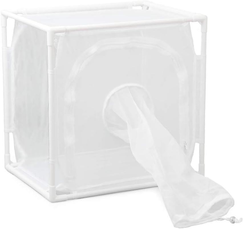 RESTCLOUD Monarch Butterfly Habitat Cage, Outdoor Insect Mesh Cage Terrarium 16" x 12" x 16"