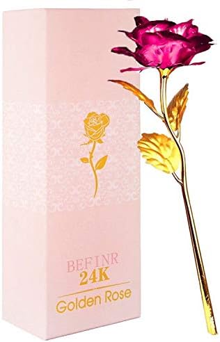 Mothers Day Mom Gifts for Women Birthday Gifts for Women Galaxy Rose Glass Flowers Forever Eternal Roses Artificial Flowers Gifts for Grandma Wife Daughter