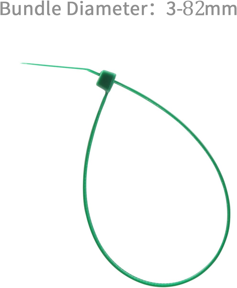 XINGO 1000 PCS Green Zip Ties 12 Inch, 60 LBS Tensile Strength, Self-Locking Nylon Plastic Nylon PA66 Wire Ties for Indoor and Outdoor Use