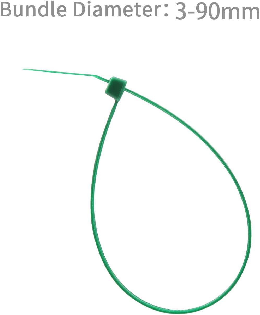 XINGO 100PCS Cable Zip Ties Heavy Duty, Premium Nylon Plastic Wire Ties with 50 Pounds Tensile Strength, Self-Locking Black Nylon Zip Ties for Indoor and Outdoor (14 inch, Dark Green)