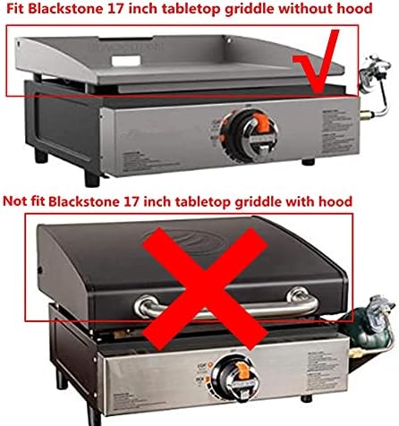 Heavy Duty Grill Griddle Cover Water Proof 600D Polyester Table Top Griddle Cover Compatible with 17 inch Blackstone 1971 Griddle Without Griddle Hood