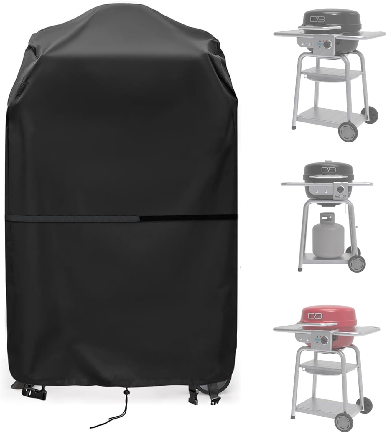 Grill Griddle Cover Compatible for Charbroil Bistro Pro Electric Grill & Griddle, Portable Gas BBQ Covers, Waterproof Outdoor Electric Grills Cover-23 D x 32.8" W x 39.6" H