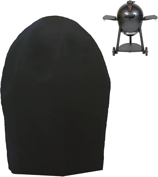 Grill Cover for 6755 Char-Griller Akorn Kamado Charcoal Grill Smoker and Premium Kettle, for Cuisinart CGG-999, 600D Heavy Duty Waterproof UV Resistant Cover, Outdoor Barbeque Grill Accessories