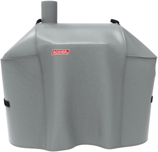 Expert Grill Offset Smoker Cover, Waterproof Grill Cover, 56.5 inch Light Gray