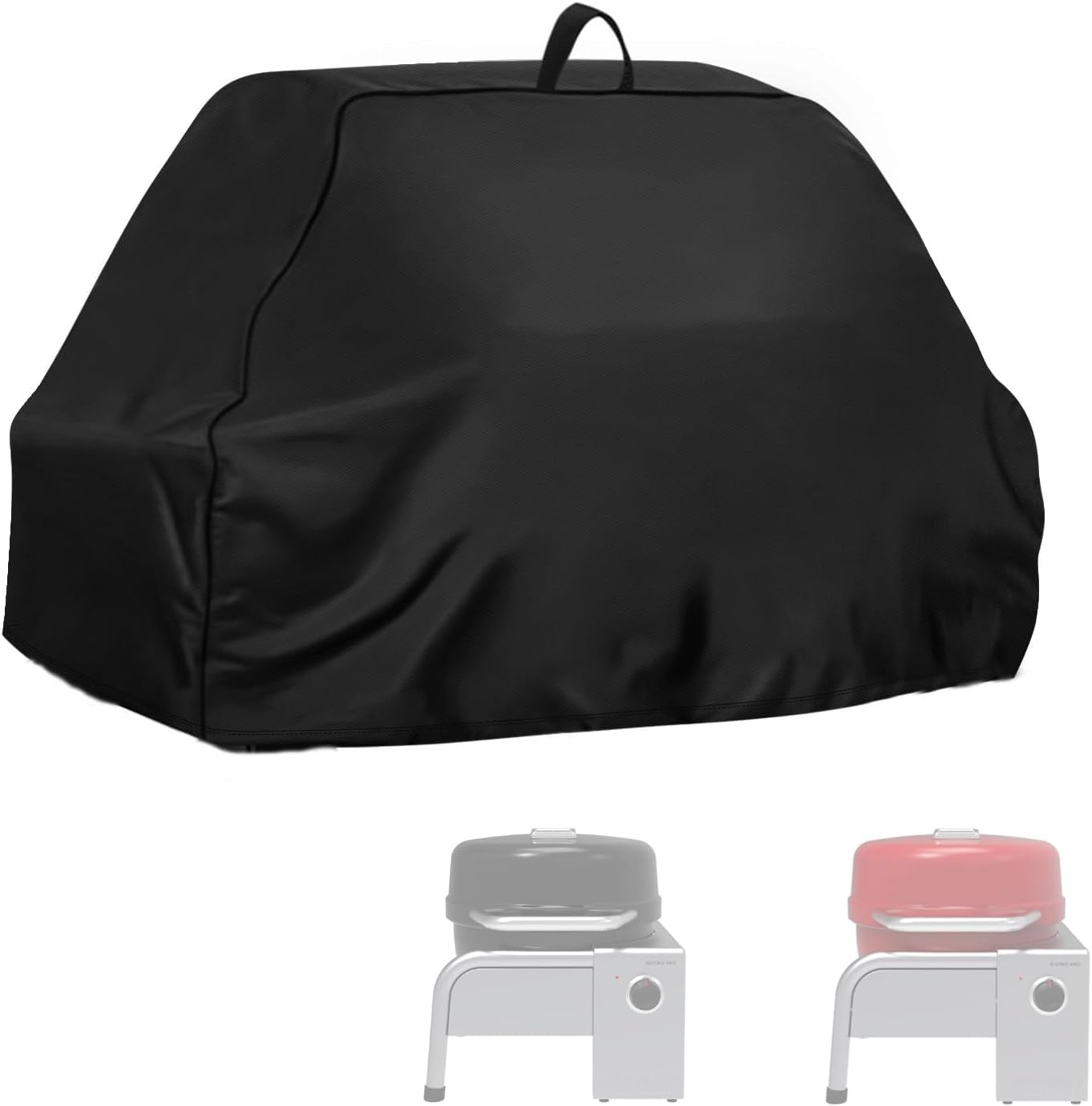 Grill Cover Fit for Charbroil Bistro Pro Tabletop Electric Grill, Dust-Proof Protable Covers for Outdoor Electric BBQ Grills - 21.2" D x 18.5" W x 18.6" H