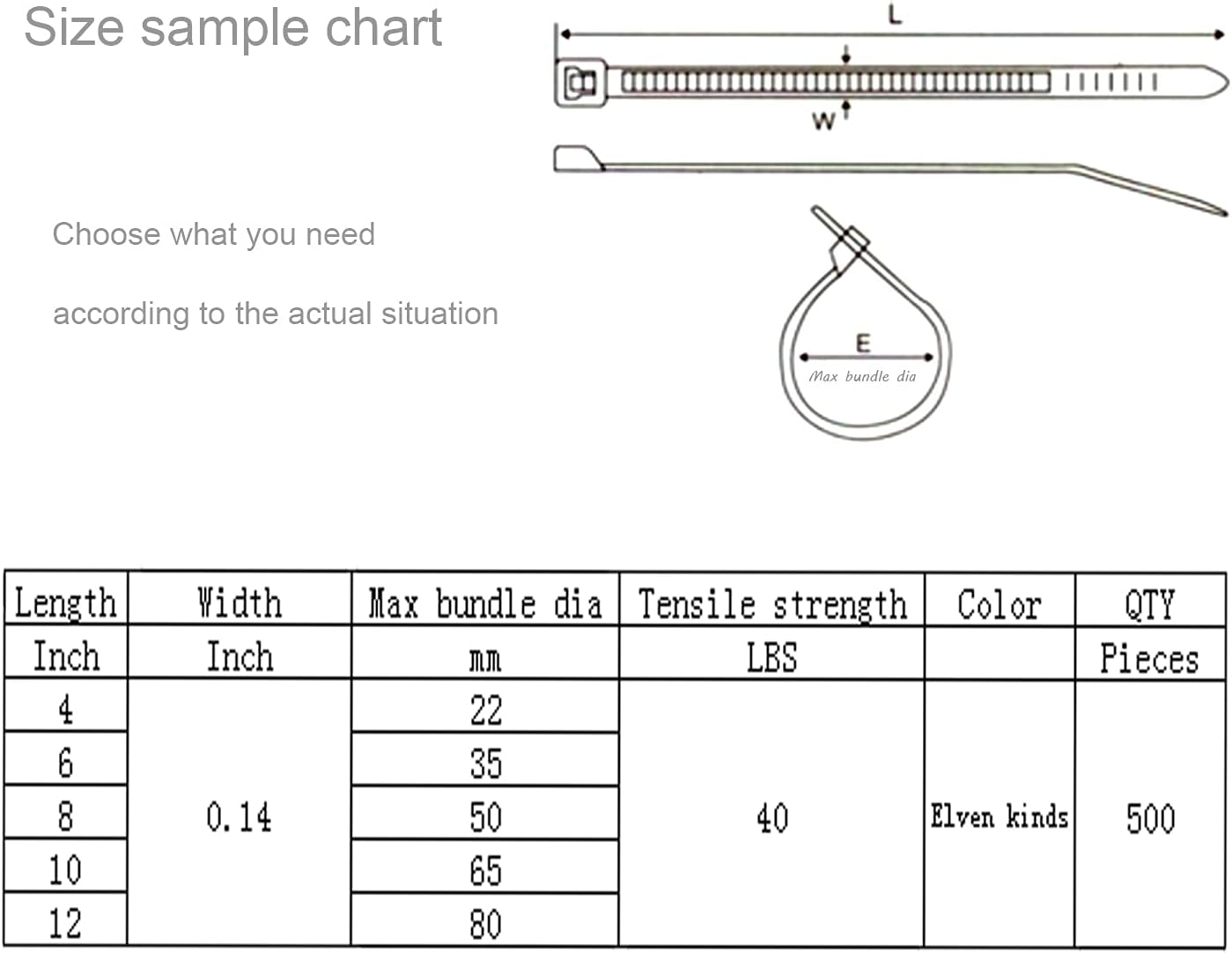 XINGO 10 Inch Cable Zip Ties (500 Pack), 40 Lbs Tensile Strength-Heavy Duty, Self-Locking Nylon Plastic Nylon Wire Ties for indoor and outdoor (Blue)