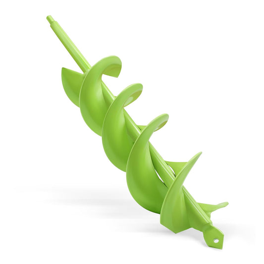 TCBWFY 3"x16.5" Garden Auger,Solid Shaft Dual-Spiral High Efficiency Auger Drill Bit for Planting - Perfect for Planting Bulbs, Flowers, and Small Trees