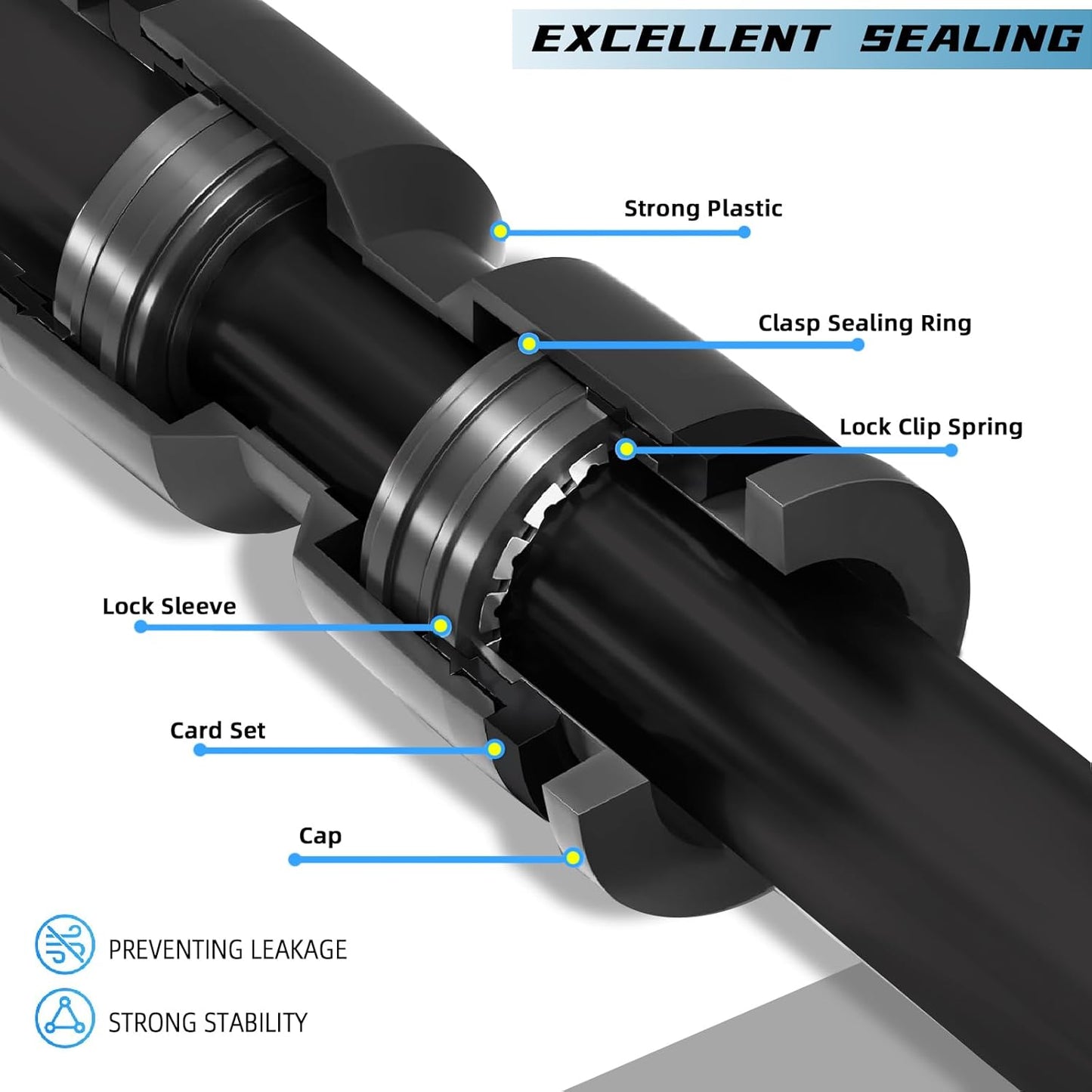 60PCS Push-to-Fit Drip Irrigation Emitters for 1/4 inch Irrigation Tubing, Adjustable 360 Degree Vortex Drip Emitters with Stake, Irrigation Dripper Sprinklers for Drip Irrigation System