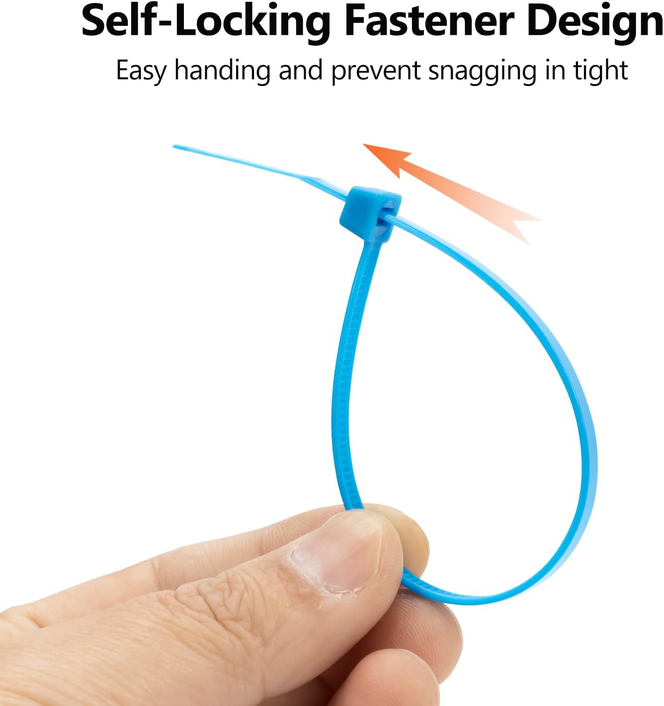 XINGO 100PCS Purple 6 Inch Cable Ties, Heavy Duty Nylon 66, 50 Pound Tensile Strength, Self-Locking, Indoor/Outdoor