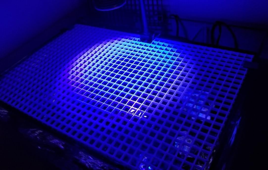 Fluorolite Plastics| Egg Crate Panel | Polystyrene | Color - White | Nominal 24" x 48" with 1/2" x 1/2" x 3/8" Cell Size (Custom Size Available) 2x4 Egg Crate Ceiling Panel | 4 Pack