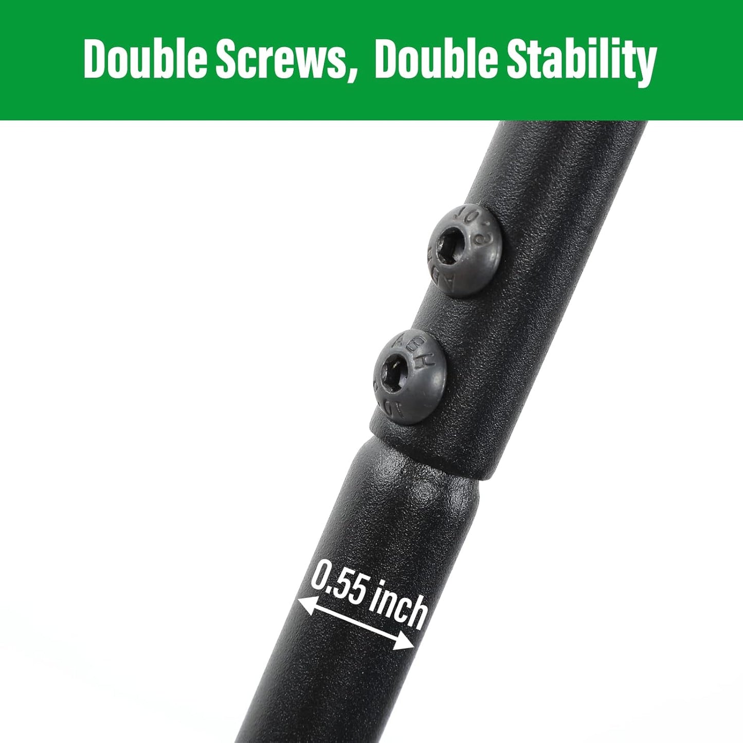 GOFORWILD Shepherd Hook 4 Pack Black, 33 inches Tall, Made of Premium Metal for Garden Decor, Plant Hanger, Lantern Hook, Solar Light Hanging, 7012