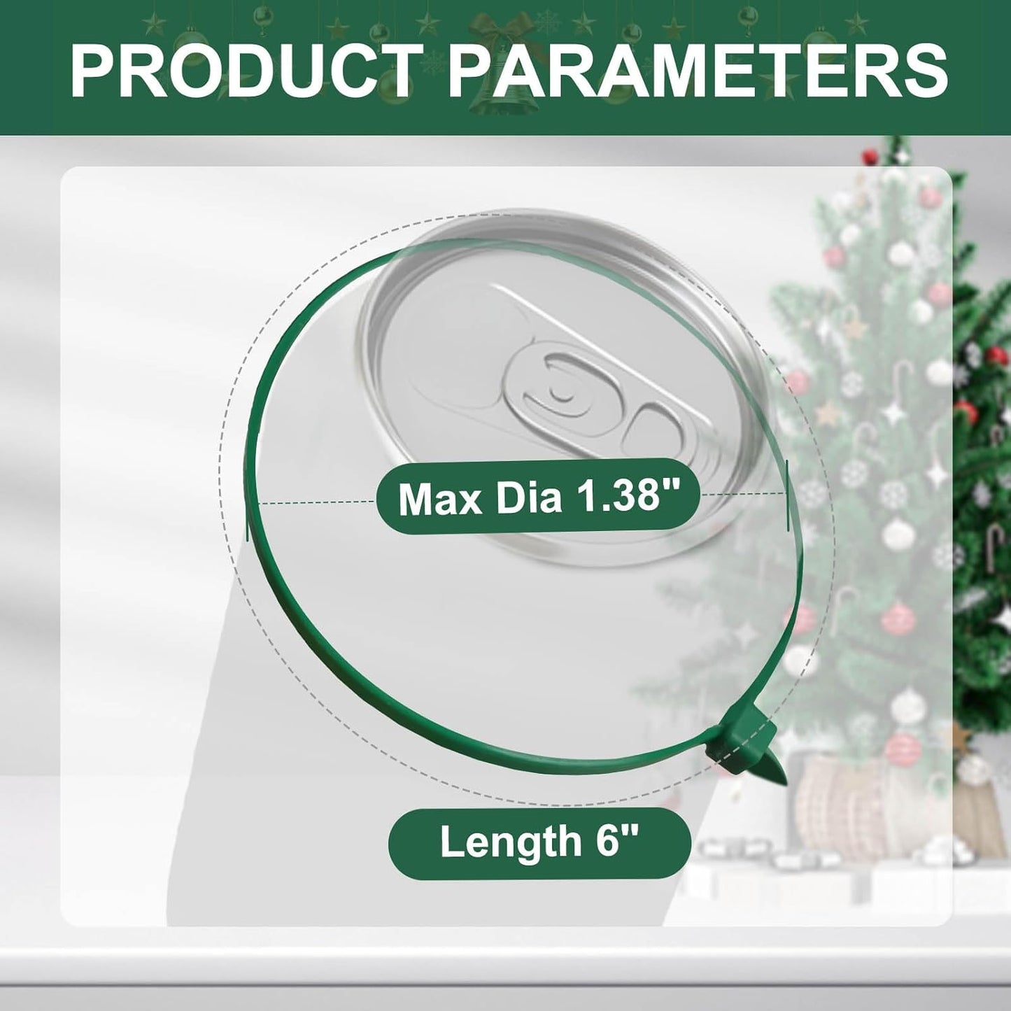 Green Zip Ties 6", 1000 Pack, Cable Ties UV Resistant, Wire Ties 25 lbs Tensile Strength for Garden, Plants, Holiday Lights, Yakobela