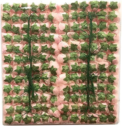 Mini Fake Rose Flower Heads Multicolor Rose Flower 144 pcs for Wedding Scrapbooking Decoration Rose Fake Flower (Light Pink) (Bottom add Gauze) Light Pink