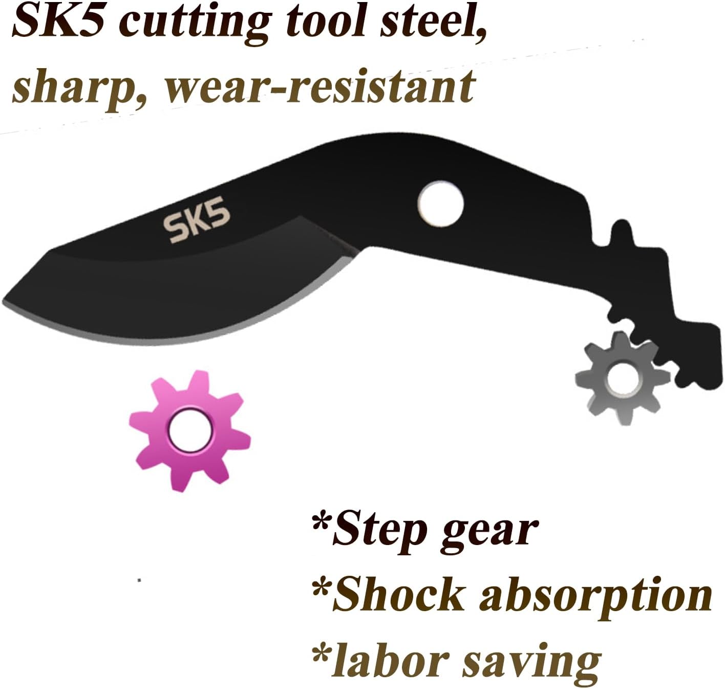 Garden clippers, premium Germany pruners, Work 3 times easier, professional pruning shears, cutting rose, flower, hedge, stem, tree, Sharp gardening scissors, Arthritis weak hand snips (Japanese-2, 1)