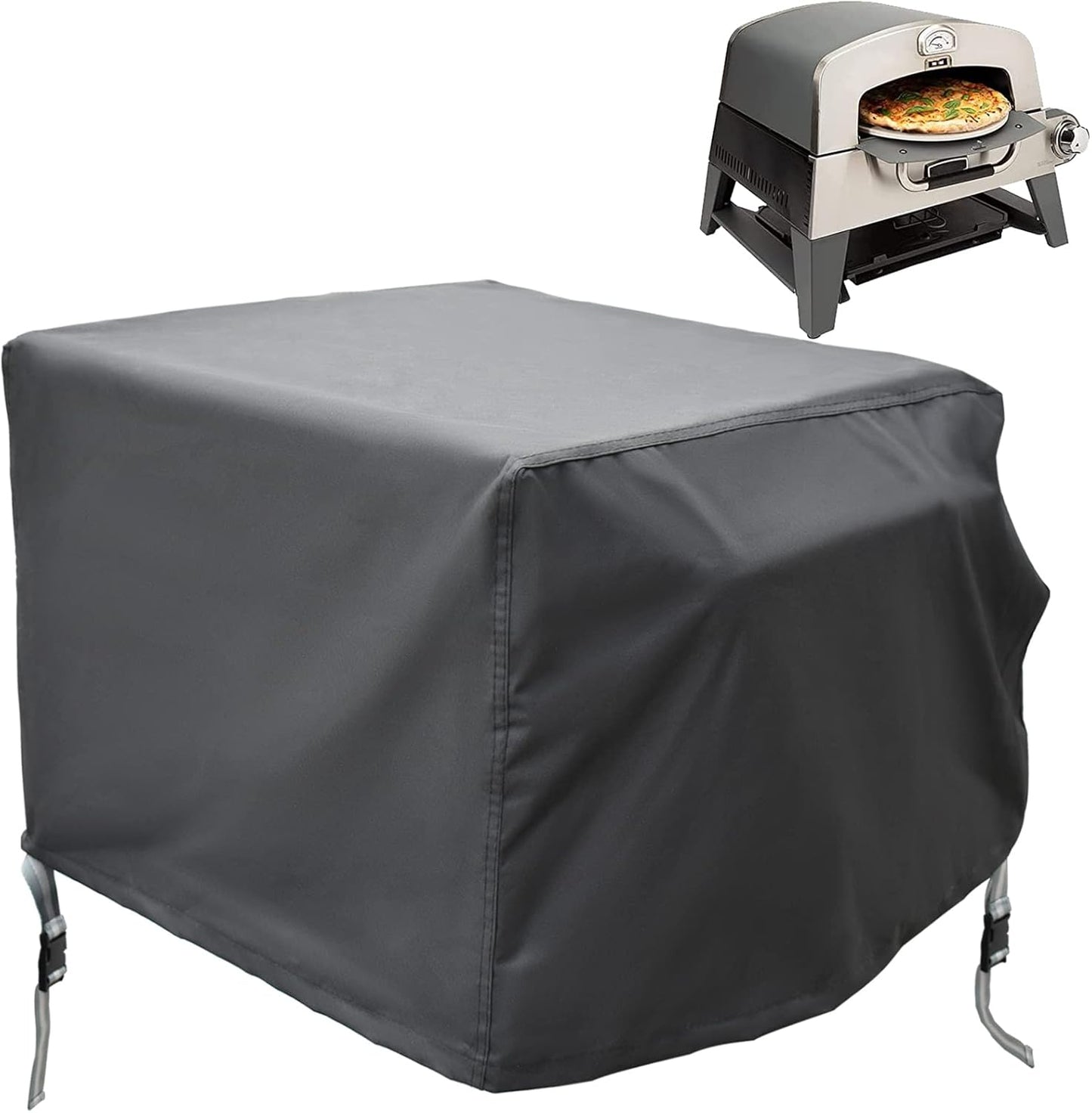 Grill Cover for Cuisinart CGG-403 3-in-1 Portable Pizza Oven - CGC-103 3-in-1 Pizza Oven Grill Cover - Heavy Duty Waterproof 600D Oxford Fabric