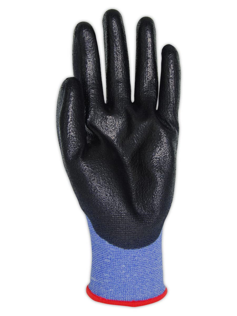 MAGID D-ROC ANSI A4 AeroDex Polyurethane Palm Coated Work Gloves, 1 Pair, Size 8/Medium, GPD482
