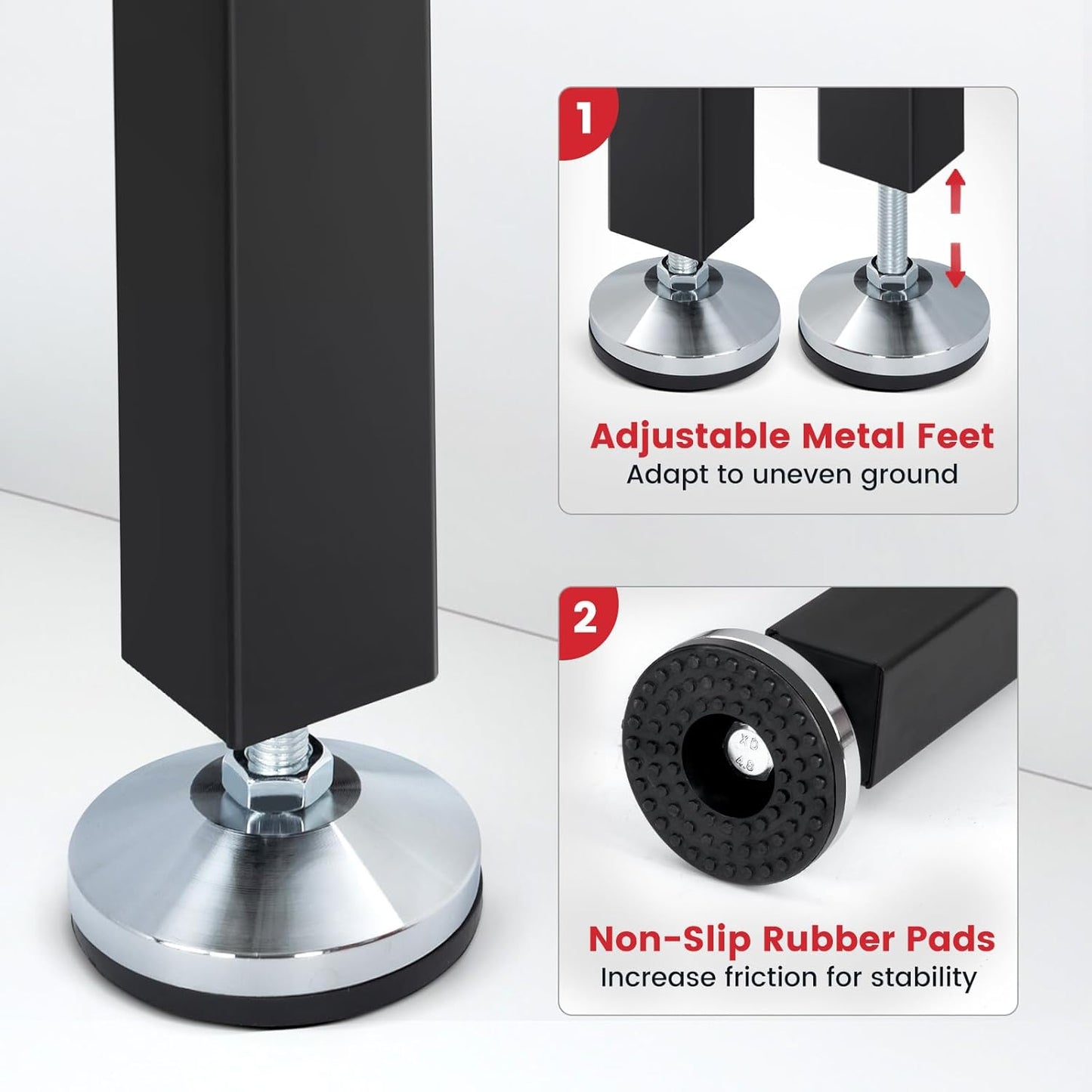 Work Bench 41 Inch Workbench for Garage Adjustable Height Heavy Duty Work Table Rubberwood Tabletop for Cutting Wood Shop Home Office Electronic Woodworking
