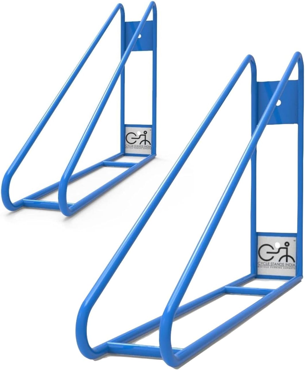 Bike Wall Mount Vertical Bike Hanger for Home Space Saving Rack Storage Mount for Garage or Home Bicycle Holder for Mountain Bikes Road Bikes Holds up to 77lbs Blue,Pack of 2