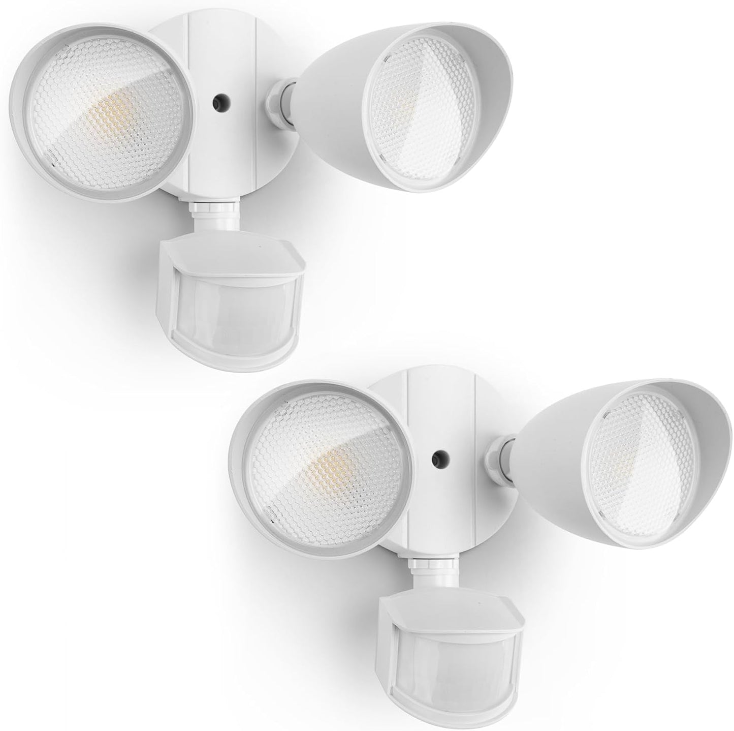 UME 2 Pack 32W 3500 Lumen LED Security Lights Motion Sensor Light Outdoor, 5000K Daylight, IP65 Waterproof, Dusk to Dawn, Motion Detector Flood Light for Garage, Yard, Porch-White