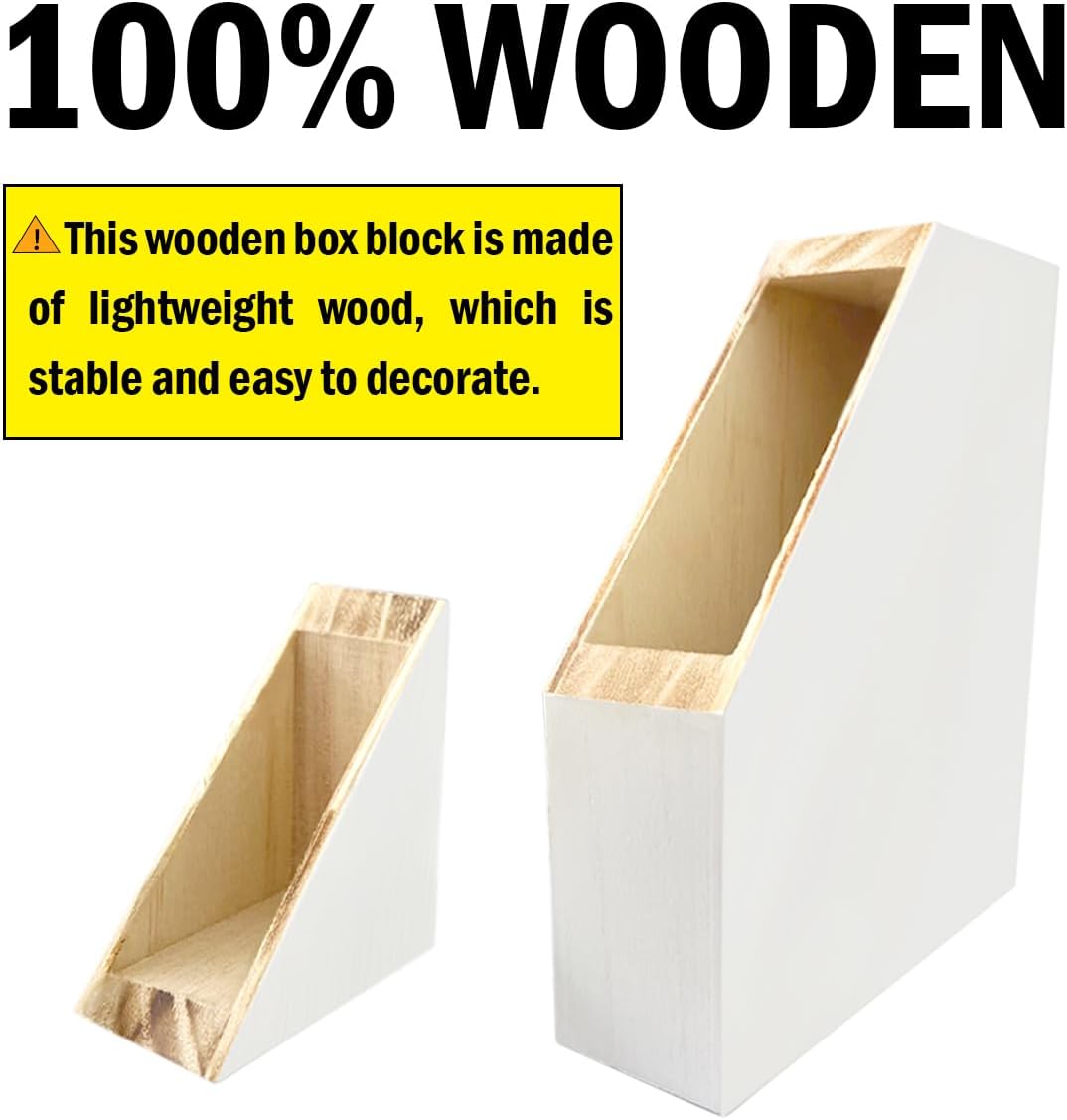 z-crange Everyday is a Gift Wood Block Sign, Rustic Inspirational Wooden Box Plaque for Home Dining Room Office Shelf Table Decor