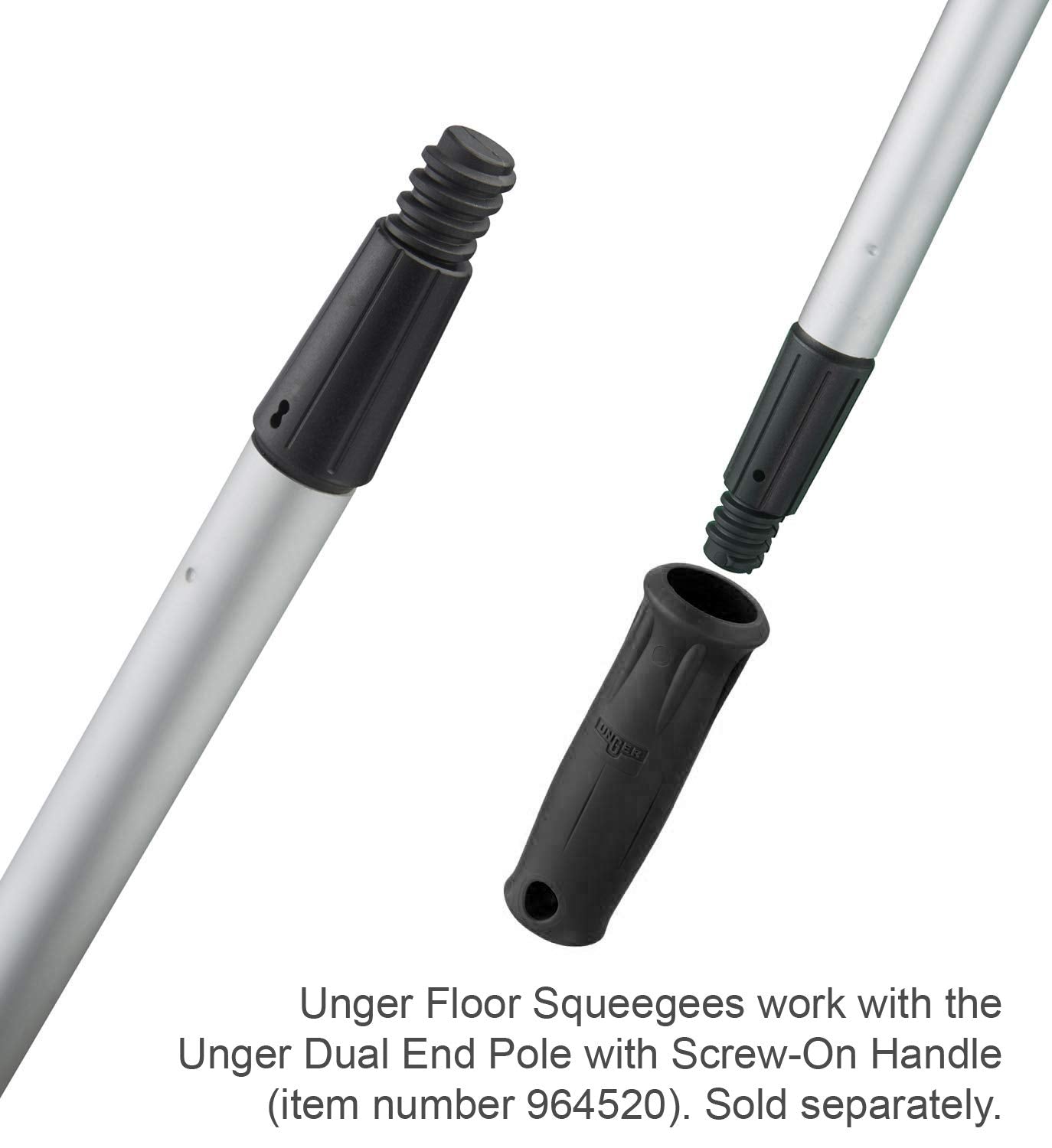 Unger Professional AquaDozer Smooth Surface Straight Floor Squeegee, 24"