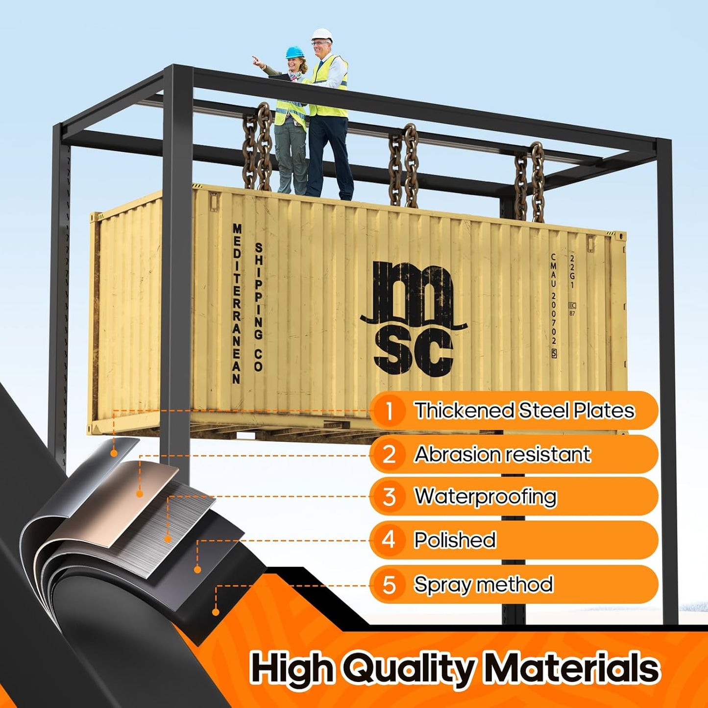 Garage Shelving Heavy Duty,5 Tier Adjustable Metal Shelving Storage Rack,Storage Shelves,48" Wx20 Dx72.2 H,Industrial Shelving Unit for Basement,Warehouse,Garage Organization.2 Pack