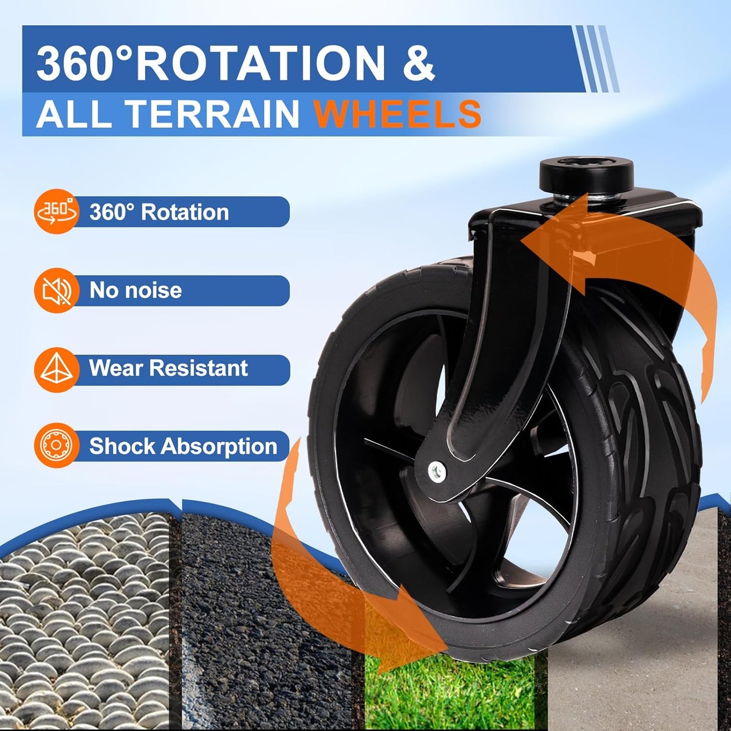 Collapsible Wagon Cart with Wheels Foldable, Folding Wagons Carts with Silent Universal Wheels, Large Grocery Cart On Wheels, Heavy Duty Utility Wagon for Shopping Beach Sports Fishing Camping, 130L