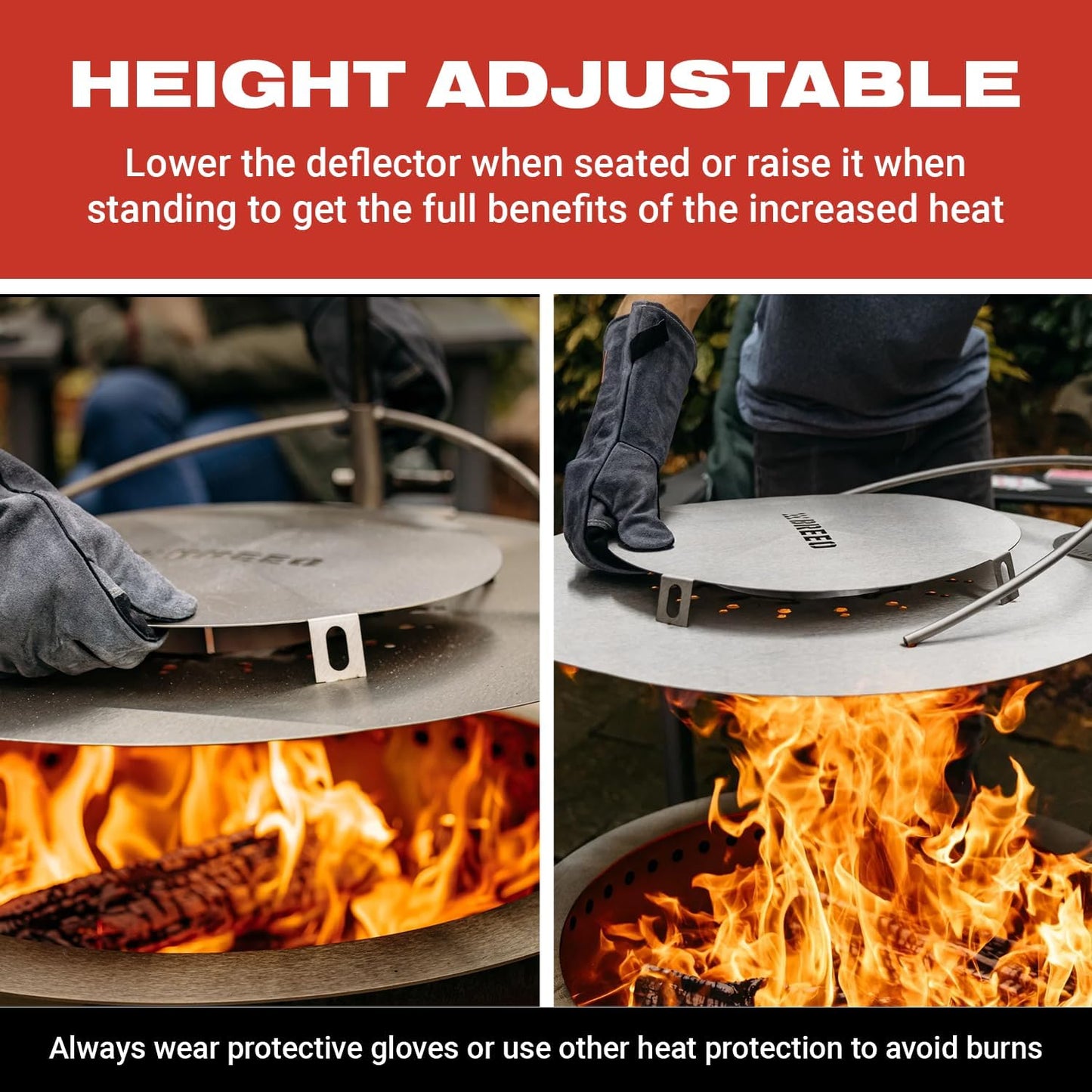 Breeo Smokeless Fire Pit Warmth Bundle (X Series 24 Corten Steel, Heat Deflector, Ash Shovel, & Lid) | 27.5 inch Smokeless Firepit for Outside | Ideal for Families