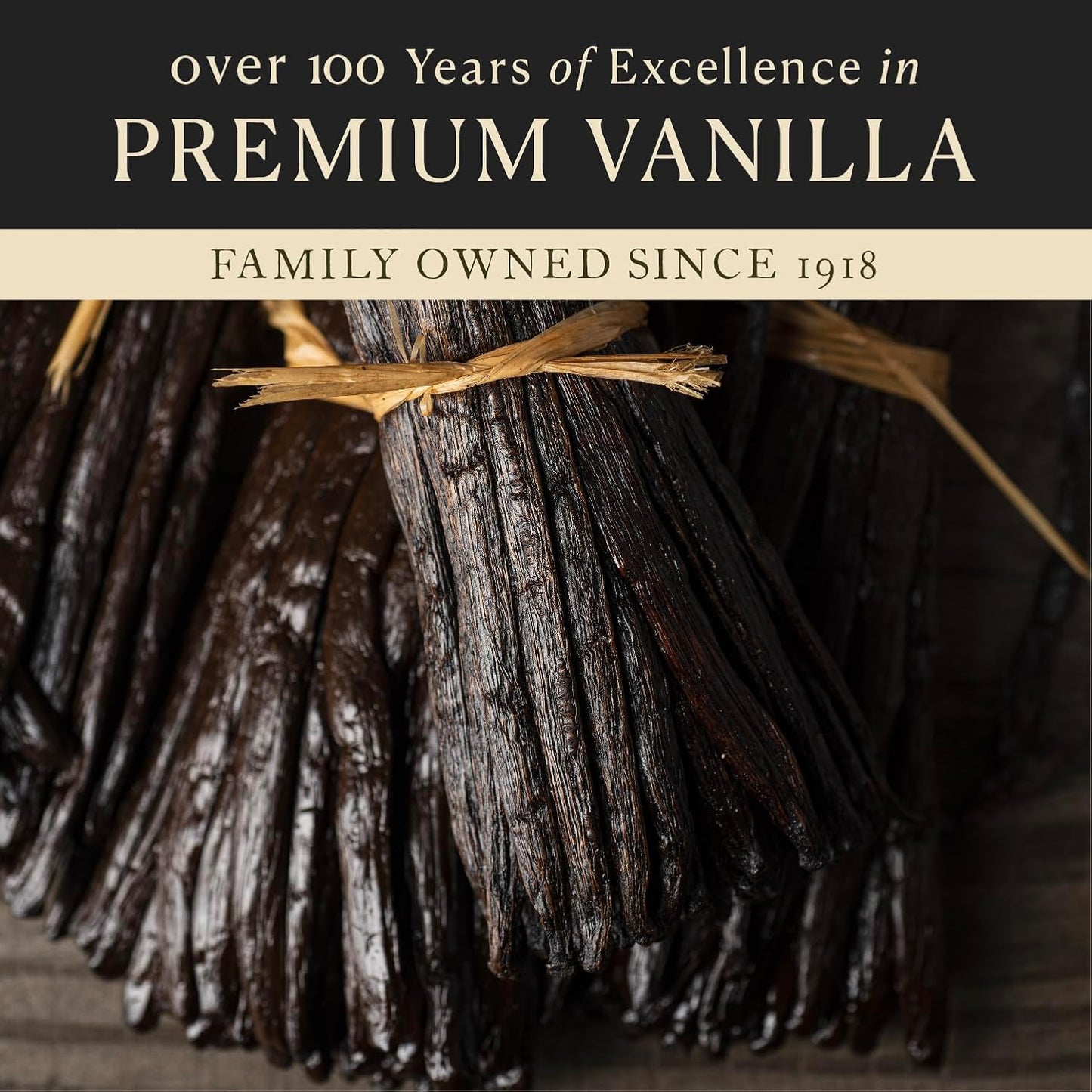 Cook’s, Tahitian Organic Vanilla Beans, Grade A, World’s Finest Gourmet Fresh Premium Vanilla, Certified Organic by CCOF, 3 Whole Beans