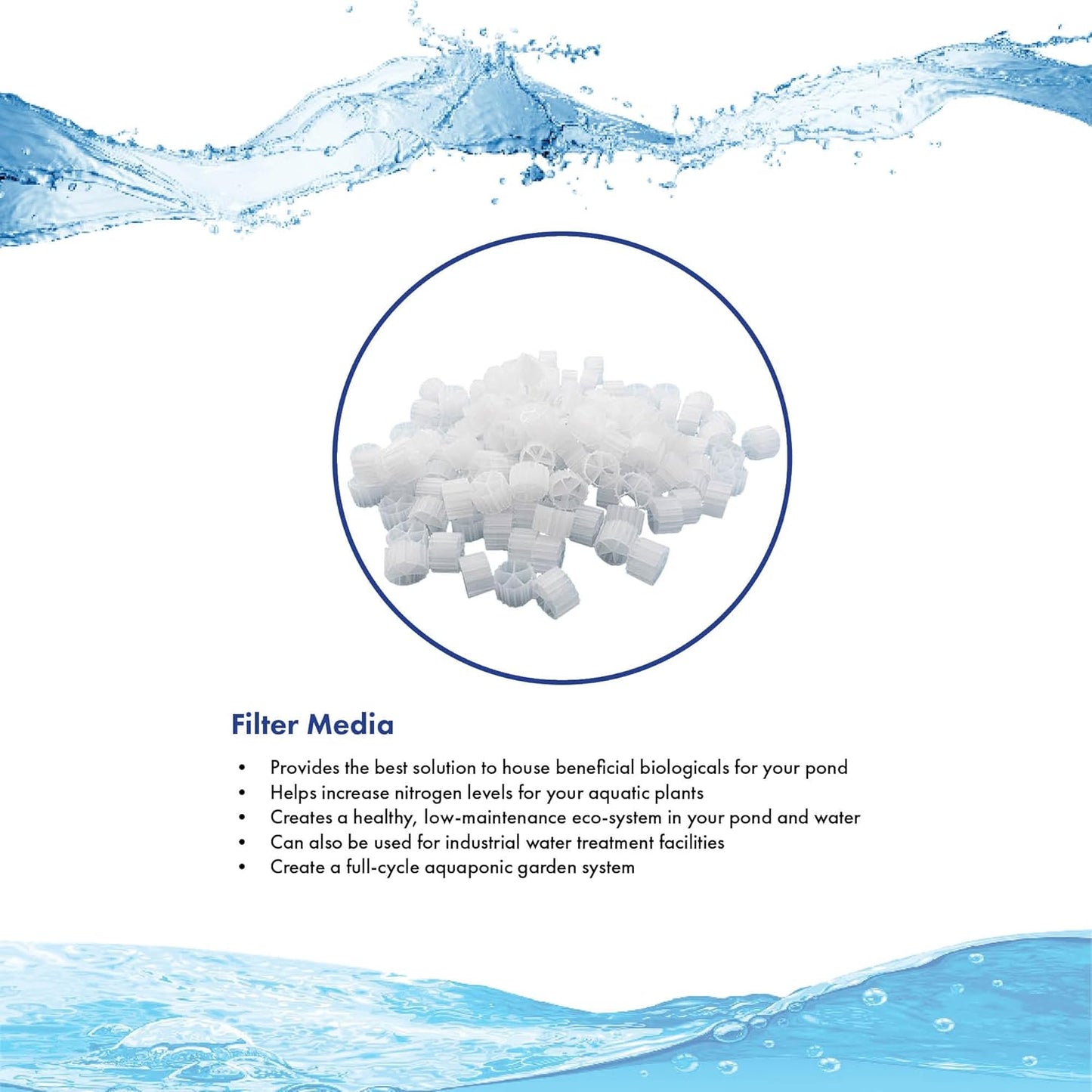 HALF OFF PONDS Simply Clear Koi Pond Filter System with 2HP Blower – Filters Ponds Up to 10,000 Gallons – Bio Comb Media, 6-Way Valve, Pressure Gauge - Mechanical & Biological Filtration