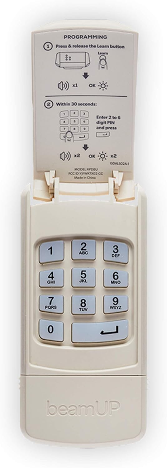 Thunderbolt BU950V3 Jackshaft Smart Garage Door Opener, Motion-Activated 1500-Lumen Light Bulb, Smart Garage Control, Wall Mounted, Alexa Compatible, (2) 3-Button Remote Controls